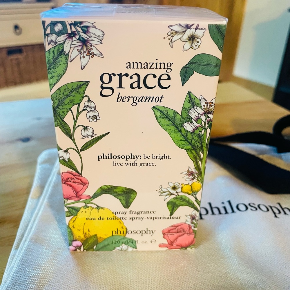 Philosophy Be Bright, Live with Grace.Bergamot Fragrance NEW 4oz large w/gift